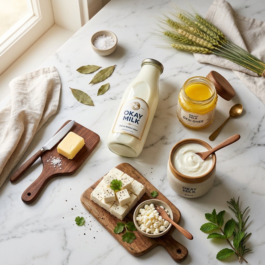 Okay Milk Premium Dairy Products Collection